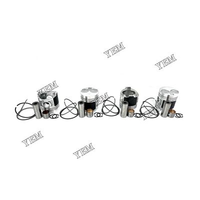 4PCS For Perkins 404D-22 Piston With Rings Engine 404D-22T