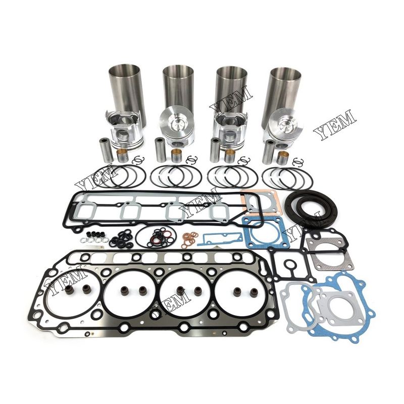 4TNE106 Engine Rebuild Kit With Liner Kit Gasket Set For Yanmar Engine