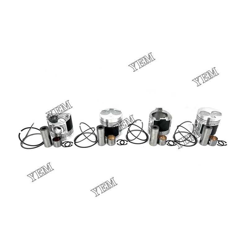 4PCS For Perkins 404D-22 Piston With Rings Engine 404D-22T