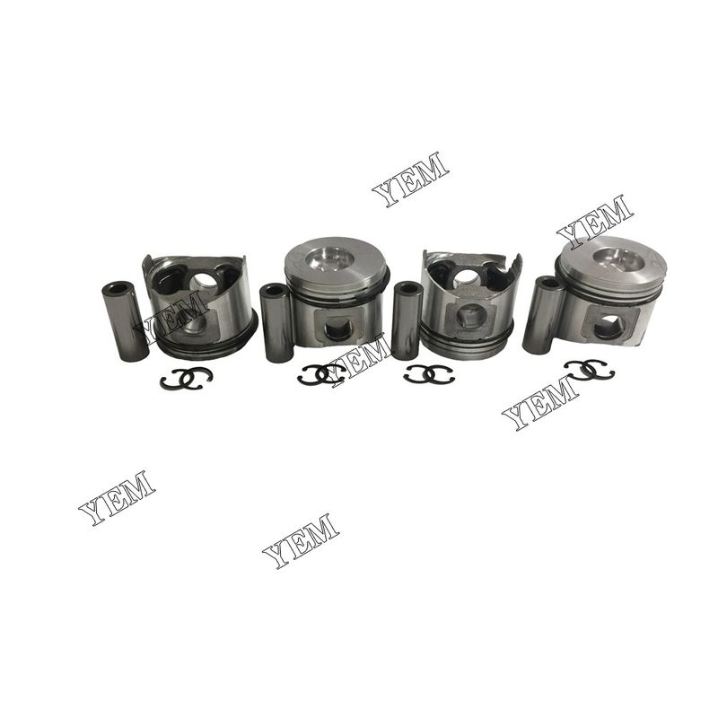 4PCS  Factory Outlet Piston With Rings For Yanmar 4TNV88 Engine